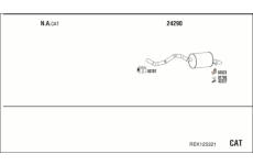 Výfukový systém WALKER REK125321