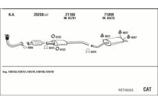 Výfukový systém WALKER RET05253