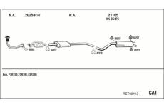 Výfukový systém WALKER RET08413