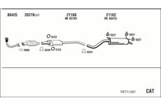 Výfukový systém WALKER RET11267