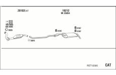 Výfukový systém WALKER RET12595