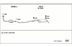 Výfukový systém WALKER RET12596A