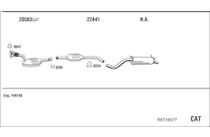Výfukový systém WALKER RET16577