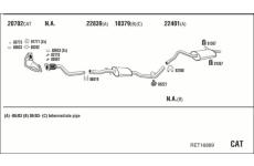 Výfukový systém WALKER RET16889