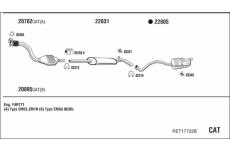 Výfukový systém WALKER RET17722B