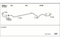 Výfukový systém WALKER RET18784
