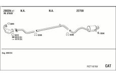 Výfukový systém WALKER RET18789
