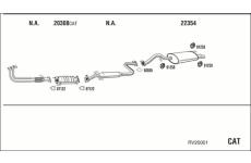 Výfukový systém WALKER RV20001