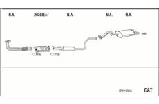 Výfukový systém WALKER RV21804