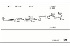 Výfukový systém WALKER RV25018A