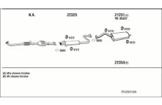 Výfukový systém WALKER RV25019A