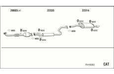 Výfukový systém WALKER RV45005