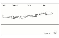 Výfukový systém WALKER RVK027134