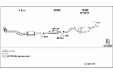 Výfukový systém WALKER SA30118A