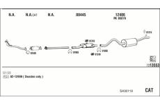 Výfukový systém WALKER SA30119