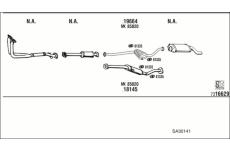 Výfukový systém WALKER SA30141