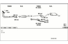 Výfukový systém WALKER SA30185