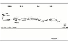 Výfukový systém WALKER SA30189A