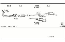 Výfukový systém WALKER SA30191