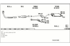 Výfukový systém WALKER SA30199B