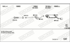 Výfukový systém WALKER SA30213