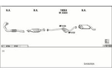 Výfukový systém WALKER SA30256A