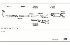 Výfukový systém WALKER SA30266