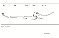 Výfukový systém WALKER SA42002A