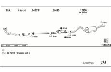 Výfukový systém WALKER SA60073A