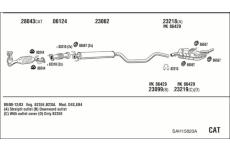 Výfukový systém WALKER SAH15820A