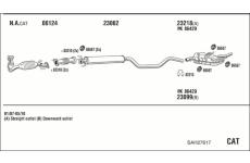 Výfukový systém WALKER SAH27617