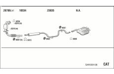 Výfukový systém WALKER SAK009138