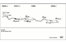 Výfukový systém WALKER SAK018258A