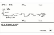 Výfukový systém WALKER SAK020636