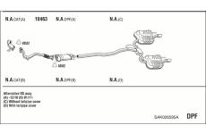Výfukový systém WALKER SAK026595A