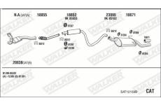 Výfukový systém WALKER SAT12159B