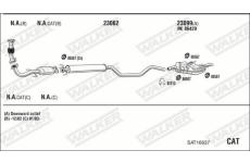 Výfukový systém WALKER SAT16637