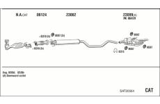 Výfukový systém WALKER SAT20564