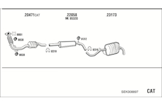 Výfukový systém WALKER SEK008897