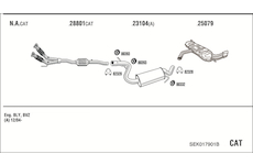 Výfukový systém WALKER SEK017901B