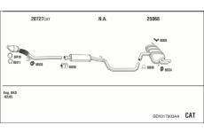 Výfukový systém WALKER SEK017903AA
