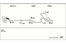 Výfukový systém WALKER SEK017903AB