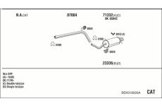 Výfukový systém WALKER SEK019220A