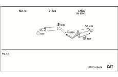 Výfukový systém WALKER SEK020846A