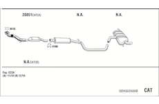 Výfukový systém WALKER SEK022500B