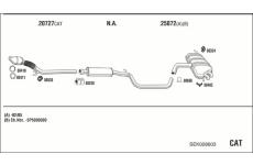 Výfukový systém WALKER SEK028603