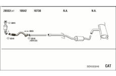 Výfukový systém WALKER SEK033249
