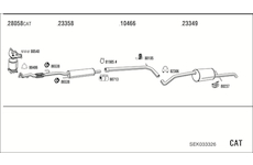 Výfukový systém WALKER SEK033326