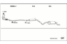 Výfukový systém WALKER SEK057524