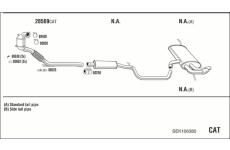 Výfukový systém WALKER SEK106385